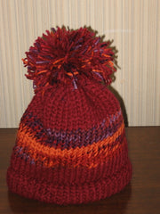 Maroon/Orange Mix Hat