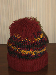 Maroon/Rainbow Hat